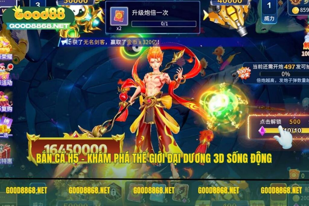 Bắn cá H5 - Khám phá thế giới đại dương 3D sống động