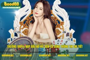 Thưởng 100% nạp đầu nổ hũ, bắn cá vào ví chính Good88